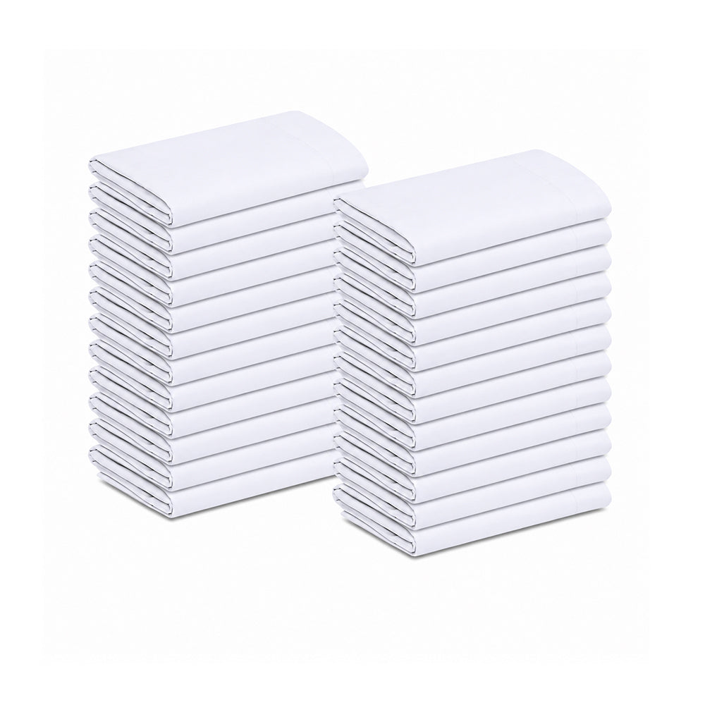 Polycotton Pillowcases, White T300- Multipurpose