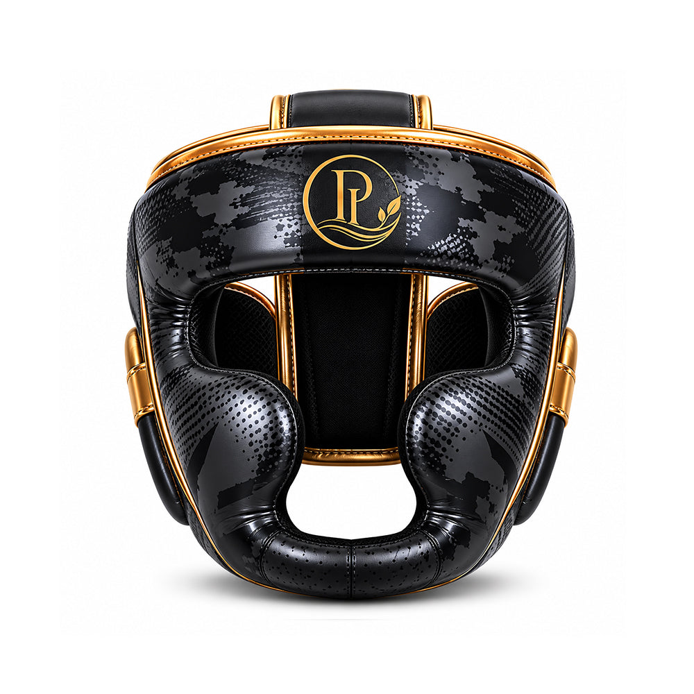 Head Guard Dark Camo/Gold