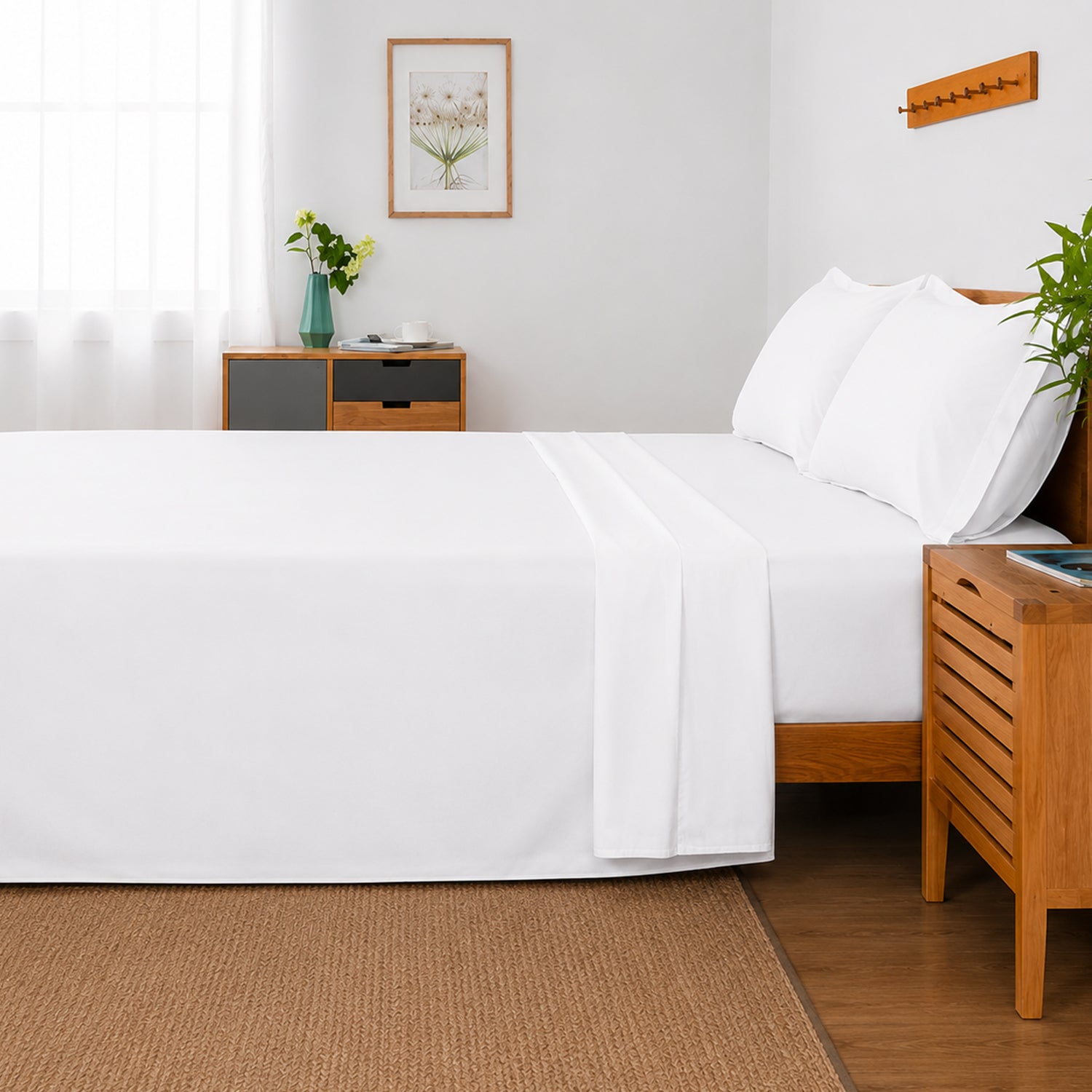 Premium Quality Fitted Sheet White