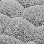 Memory Foam Bath Mat Light Gray Pebble