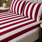 Red White Classic Fitted Sheet