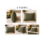 Green Pillow Geometric