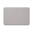 Memory Foam Bath Mat Light Gray Pebble