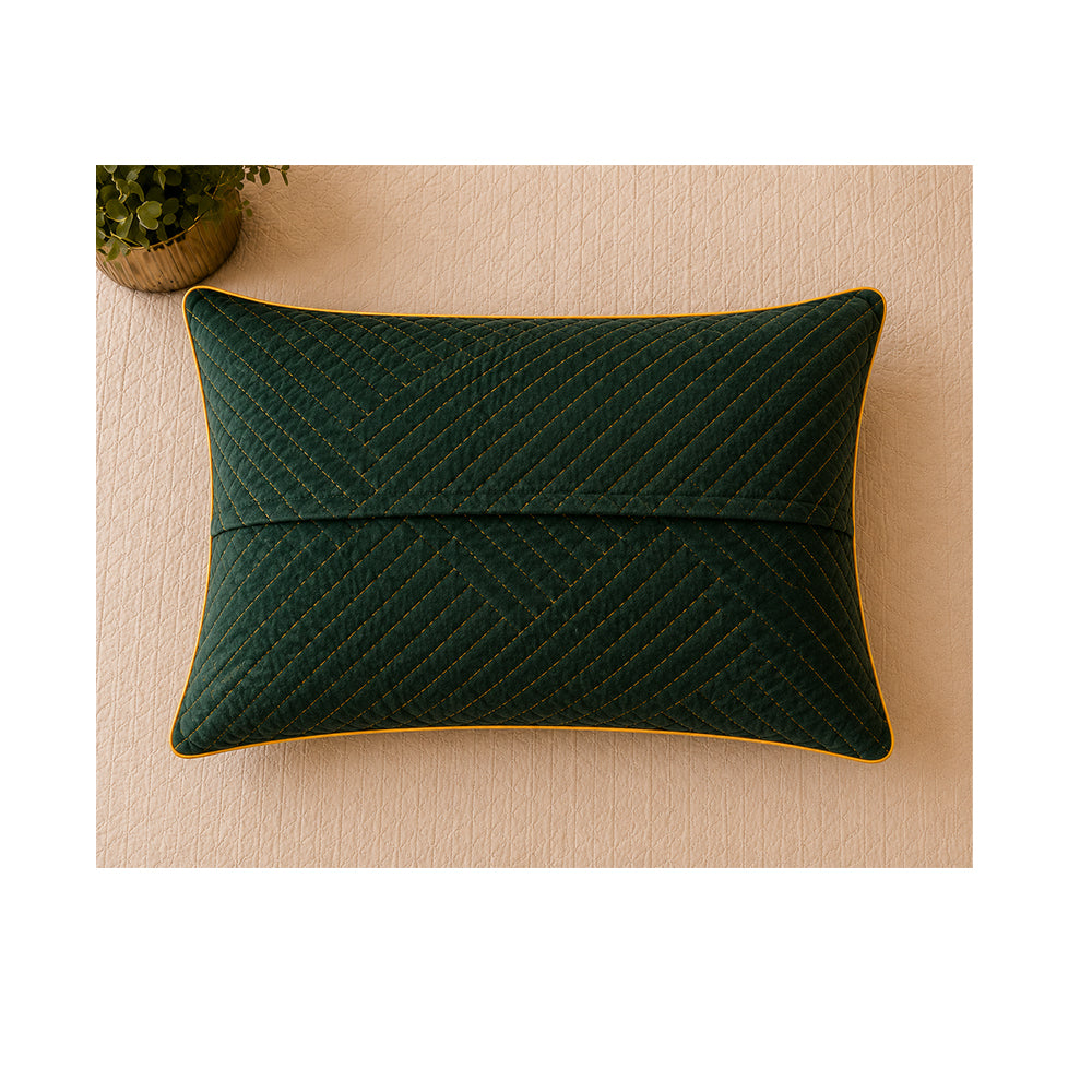 Quilted Green Pillow