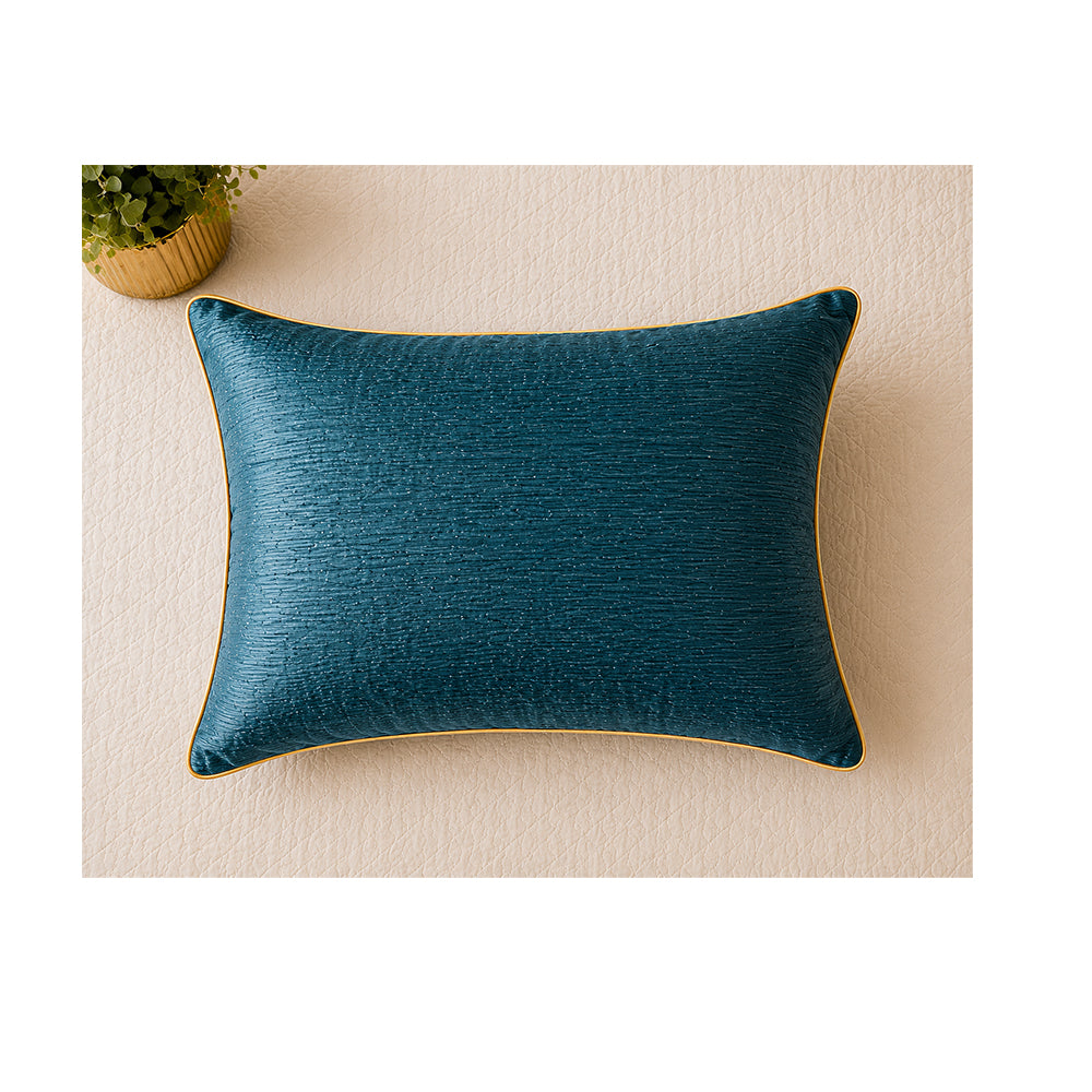 Dark Green Metallic Pillow