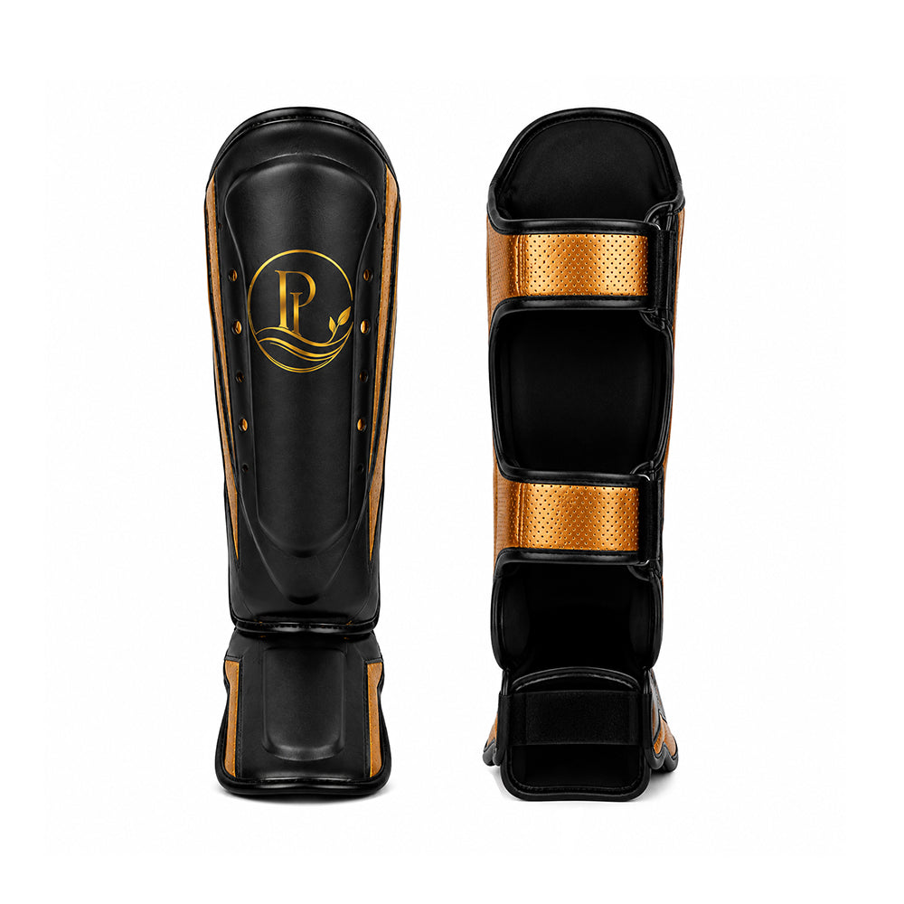Shin Guards Dark Black/Gold