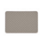 Luxury Chenille Cream Bathroom Rugs