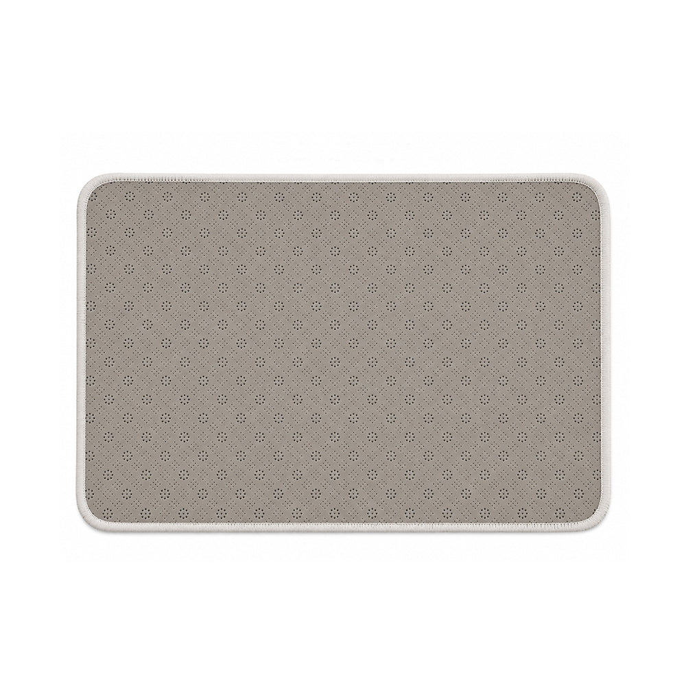 Luxury Chenille Cream Bathroom Rugs