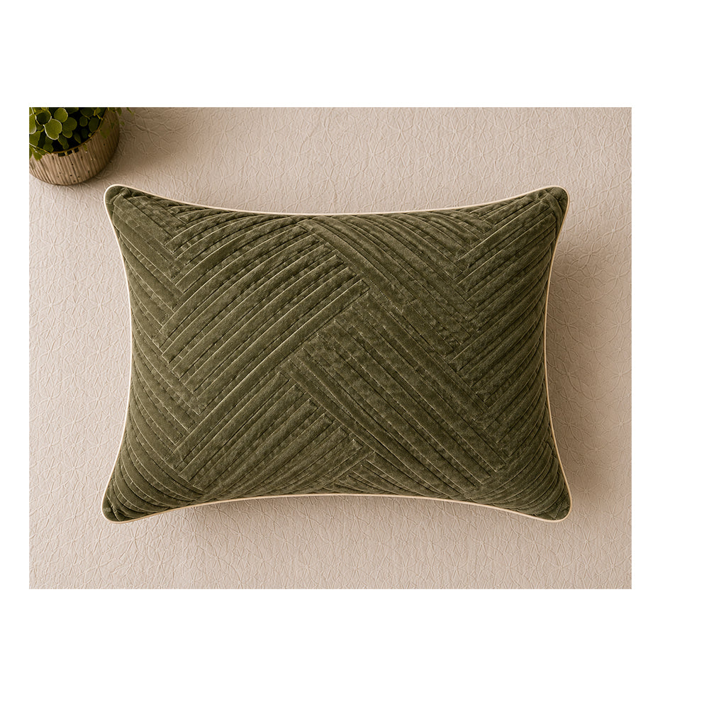Green Pillow Geometric