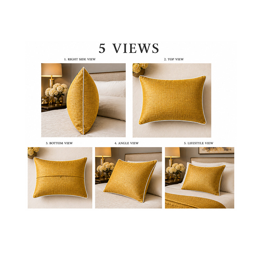 Gem Mustard Yellow Pillow