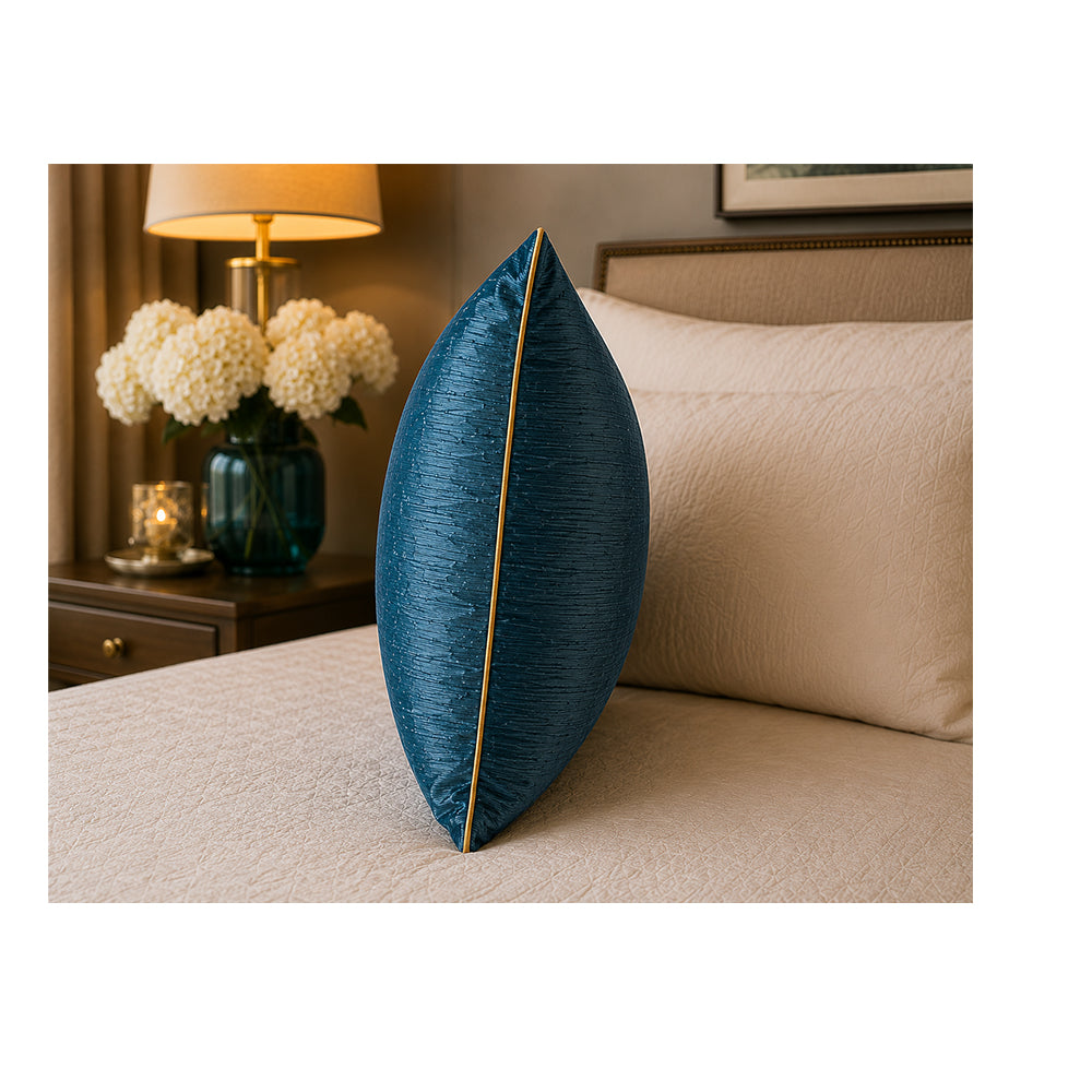 Dark Green Metallic Pillow