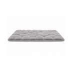 Memory Foam Bath Mat Light Gray Pebble