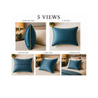 Dark Green Metallic Pillow