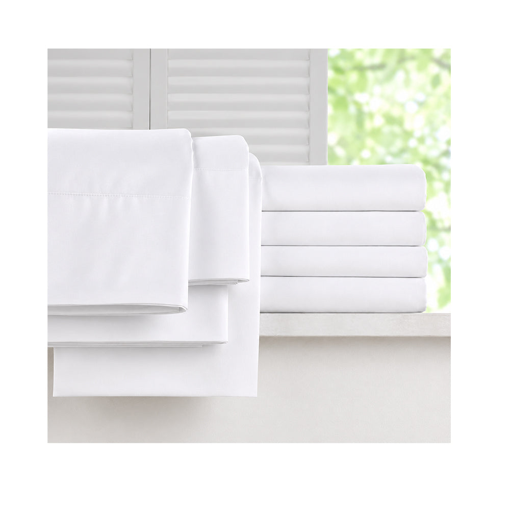 White PolyCotton Fitted Sheets T-200 Hotel Quality