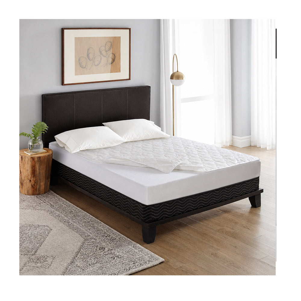 Quilted Mattress Pad, 60x80, Cotton/Poly, Flat Style