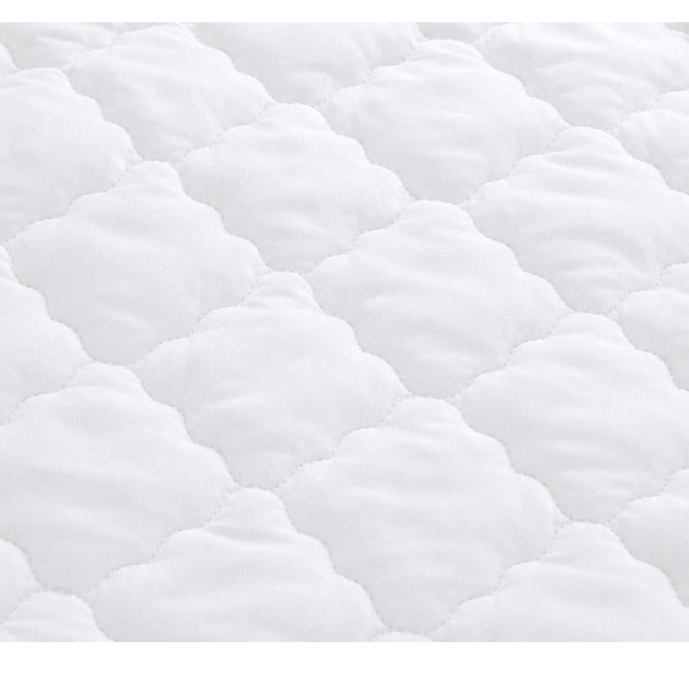 Quilted Mattress Pad, 60x80, Cotton/Poly, Flat Style