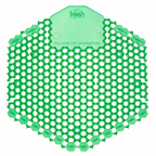 Scented Wave Urinal Screens – Green, 10 Pieces/Case | Commercial Restroom Freshener