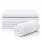 Premium Hotel Quality Hand Towels — White 16" × 30" | 4.0 lb/dozen