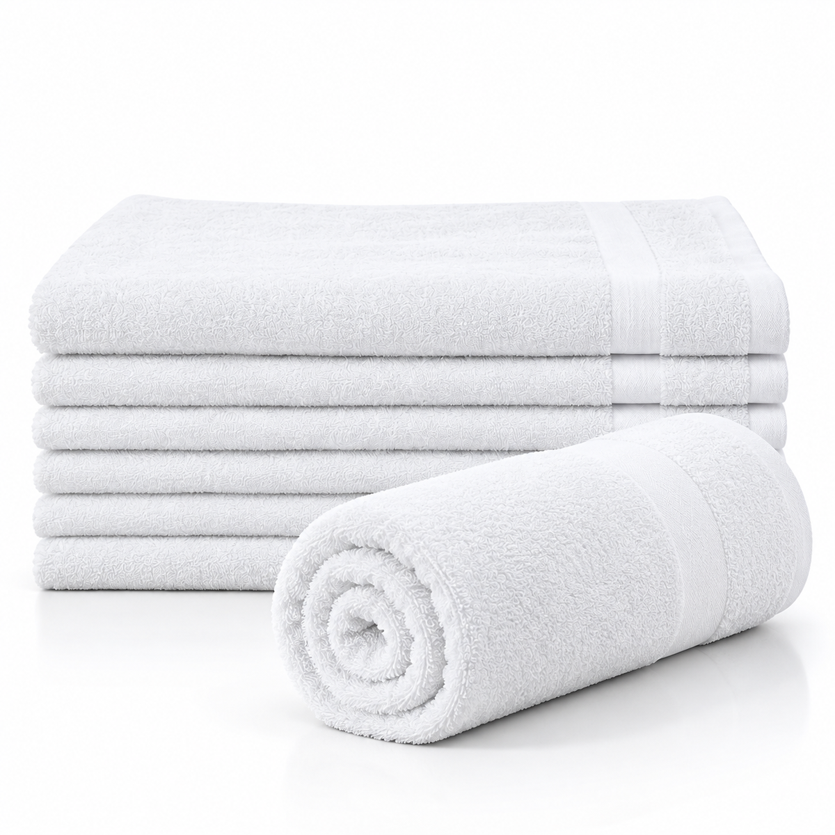 Premium Hotel Quality Hand Towels — White 16" × 30" | 4.5 lb/dozen