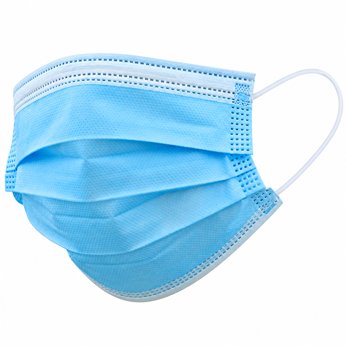Blue 3-Ply Disposable Face Mask | Ear Loop | 50/box  | 20 boxes in case
