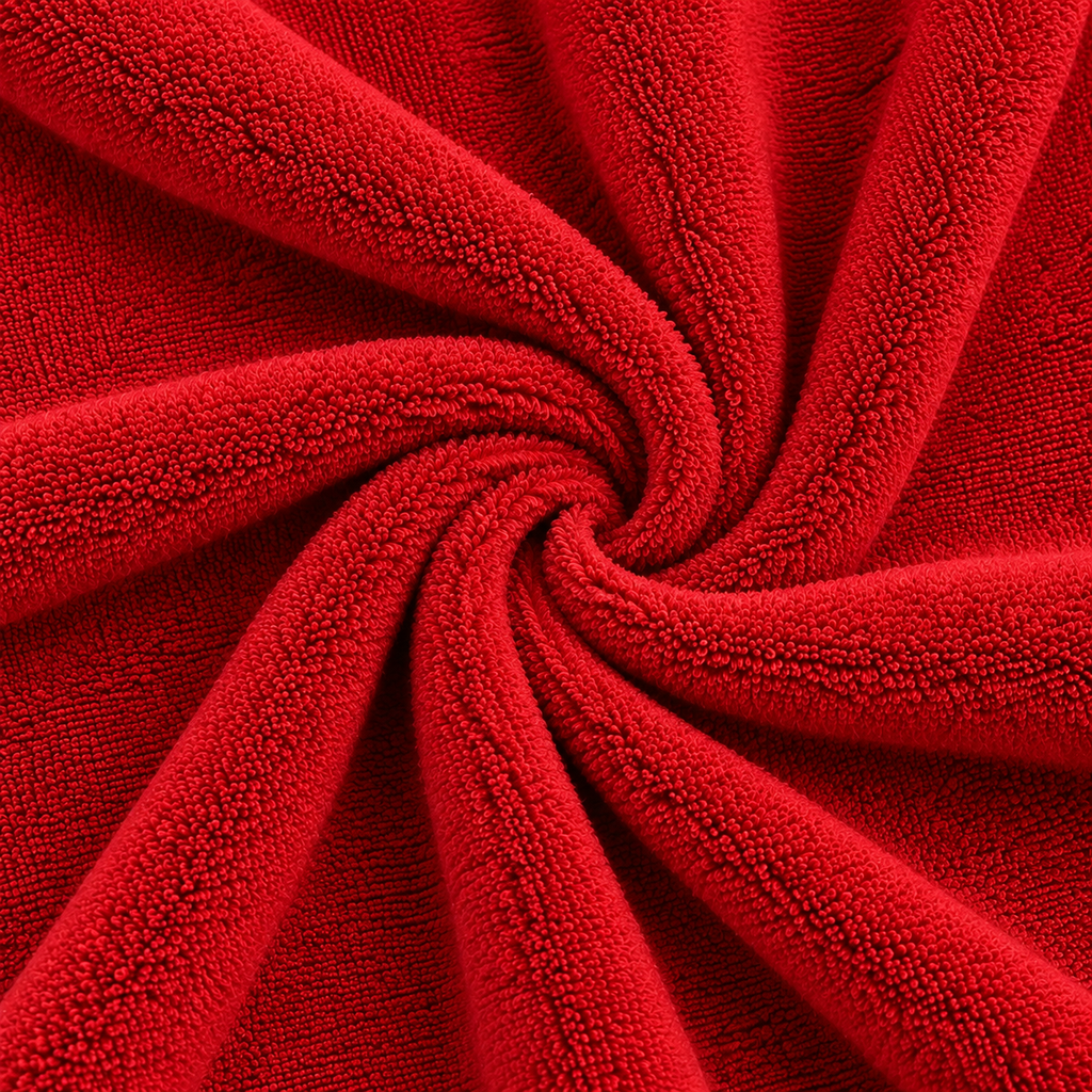 Premium Hotel Quality Hand, Gym & Salon Towels – Red 16" × 27" | 3.0 lb/dozen